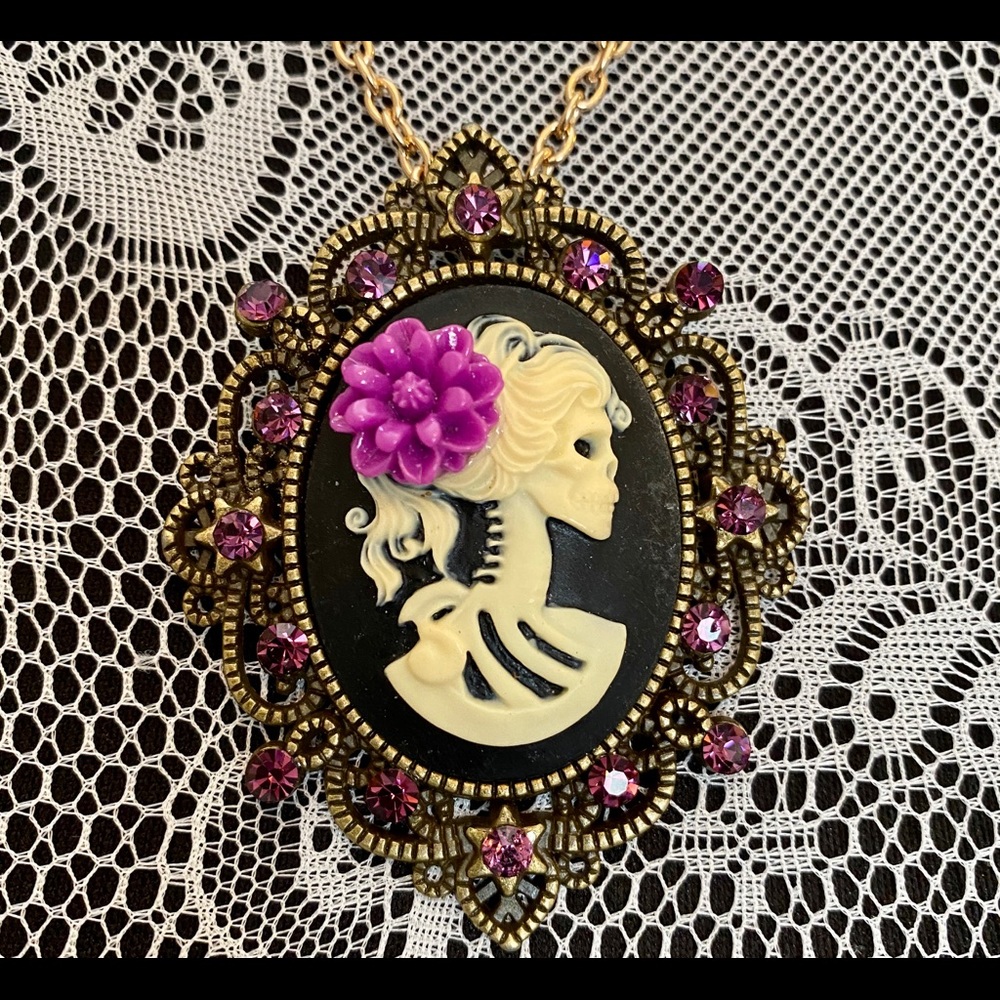 Lolita Skeleton Cameo Necklace